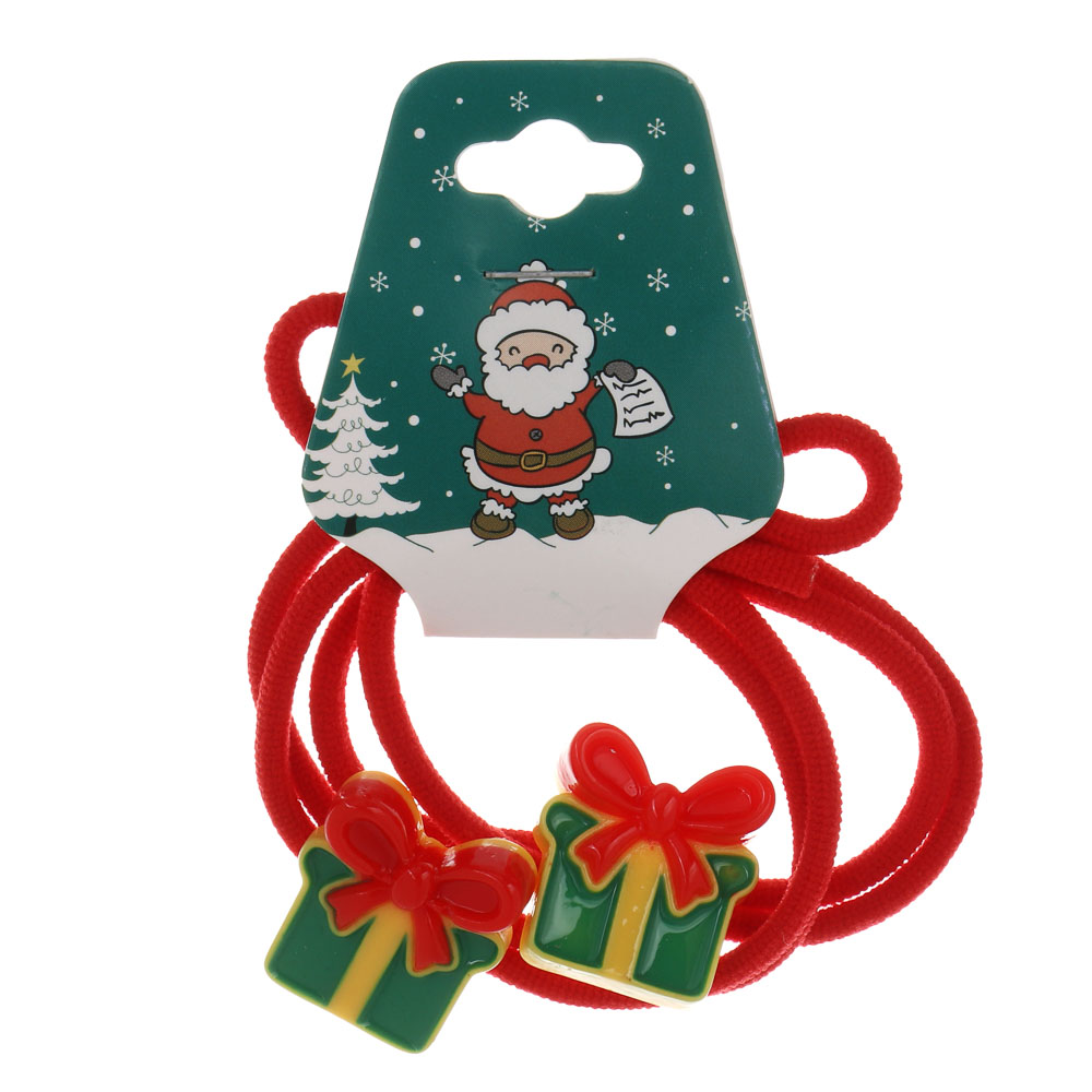 Резинки для волос 2 шт, тм ЮНИLOOK, d5см, полимер, 6 дизайнов, #4, арт.№ 322-307