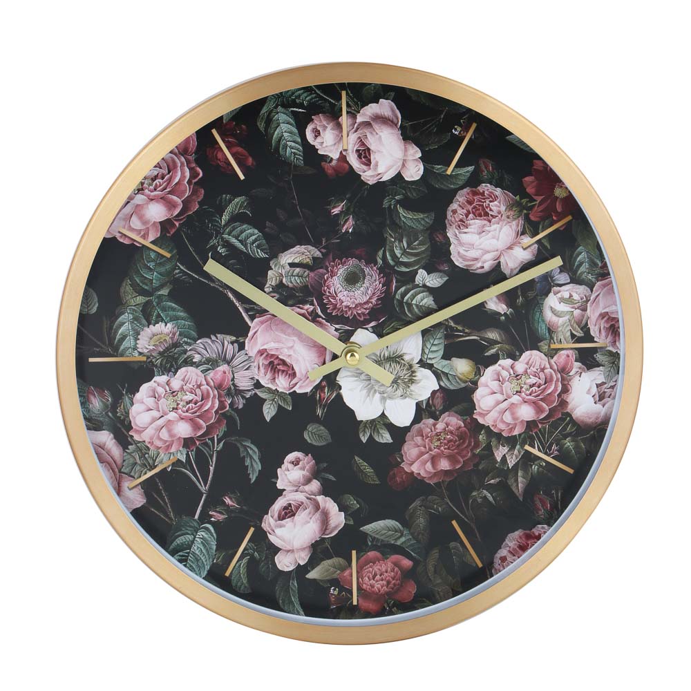 LADECOR CHRONO Часы настенные круглые, металл, 30х30х4 см, 1xАА, арт.2-13, арт.№ 581-244