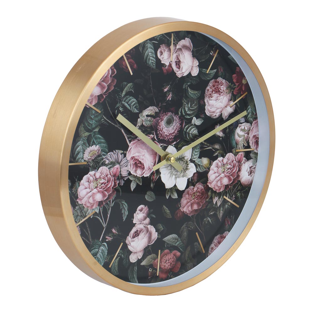 LADECOR CHRONO Часы настенные круглые, металл, 30х30х4 см, 1xАА, арт.2-13, арт.№ 581-244