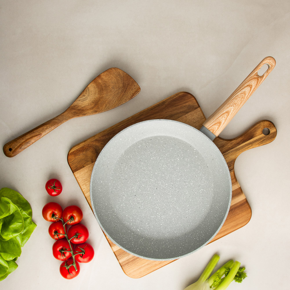 SATOSHI Берг Сковорода литая d26см, антипригарное покрытие Мрамор, индукция, арт.№ 846-737