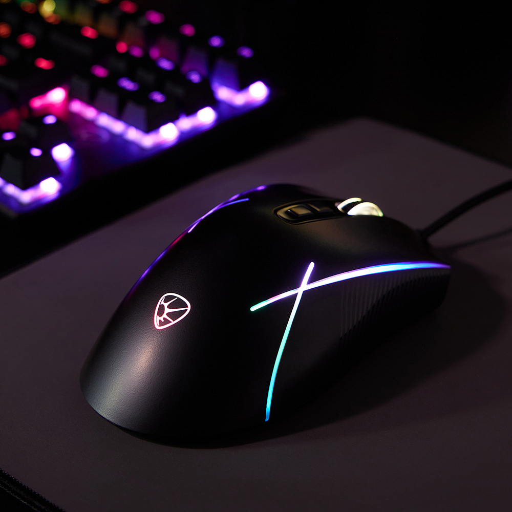 BY Игровая мышь проводная Rifle 7000dpi,7D,A725F,RGB,220см, арт.№ 405-051