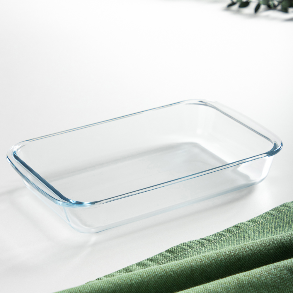 SATOSHI Форма для запекания жаропрочная прямоугольная, с ручками, стекло, 29,5х17,4х5см, 1,6л, арт.№ 825-008
