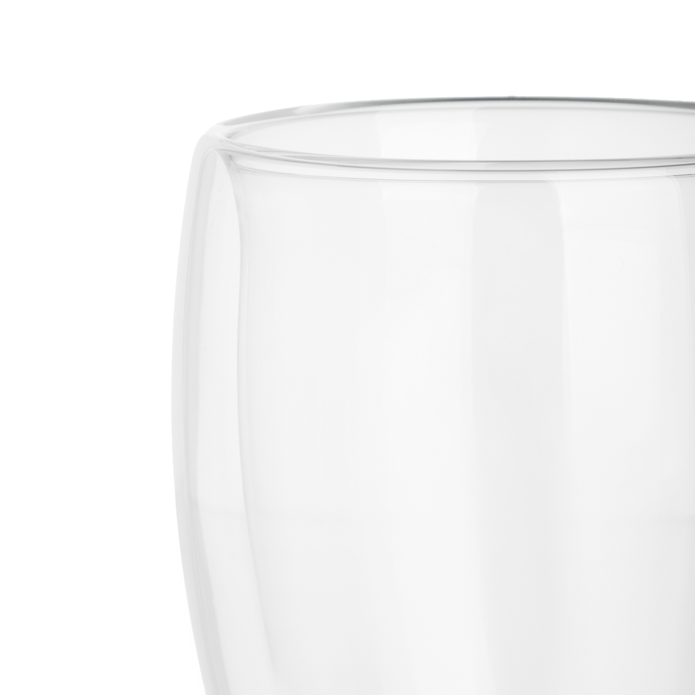 Кружка с двойными стенками тм MILLIMI Симпл, 350мл, стекло, арт.№ 878-689