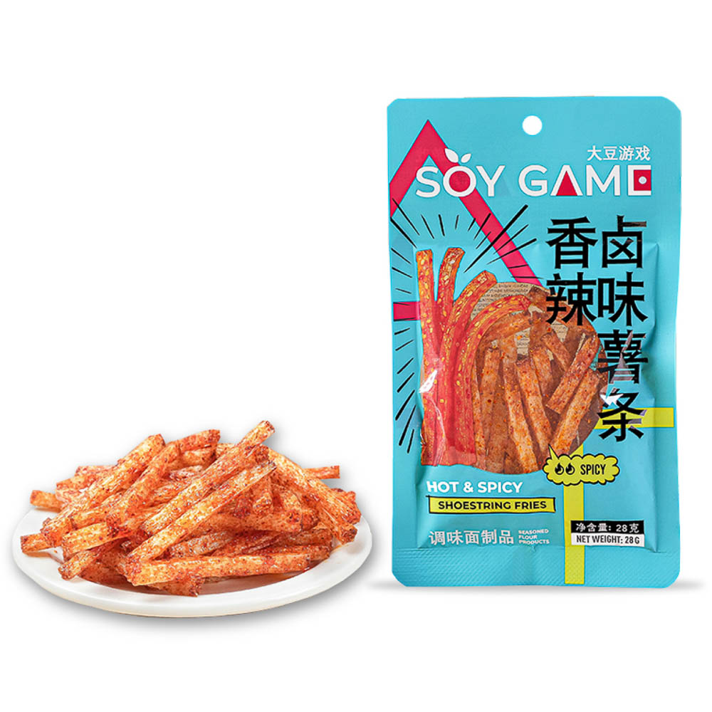 Латяо SOY GAME Стики фри пряные острые, 28г., арт.№ 347-602