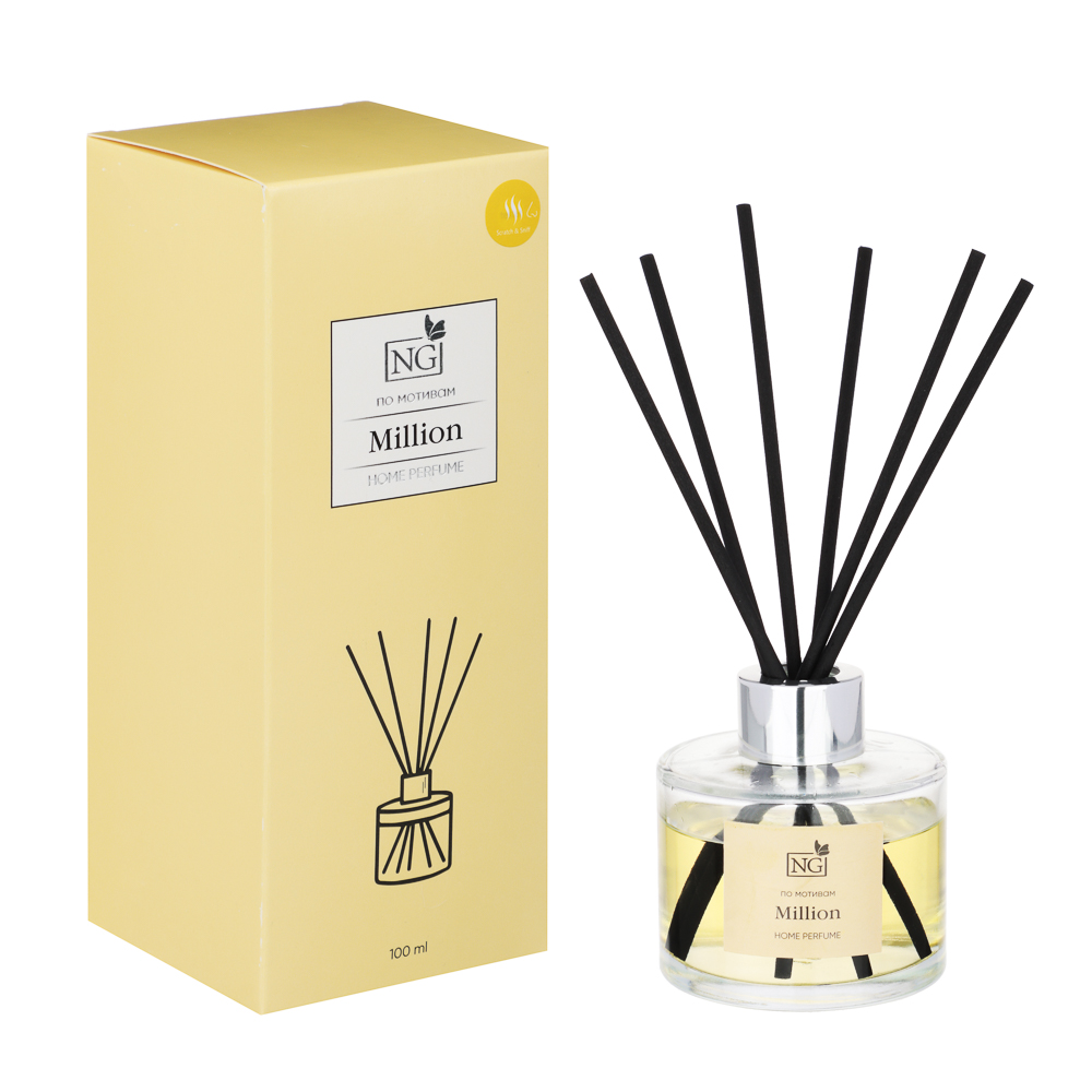 NEW GALAXY Диффузор Home Perfume, L`mper, Tab.vanille, Light blue, Mill., J`adore, Lost Ch. 100мл, арт.№ 778-156