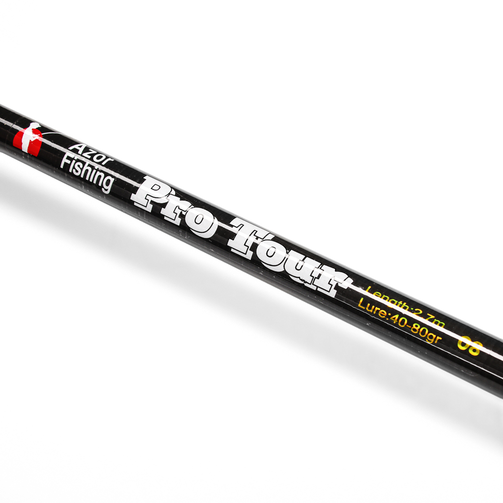 AZOR FISHING Спиннинг "ПроТур", телескоп., карбон 40%, 2,7м, тест 40-80гр., арт.№ 149-144
