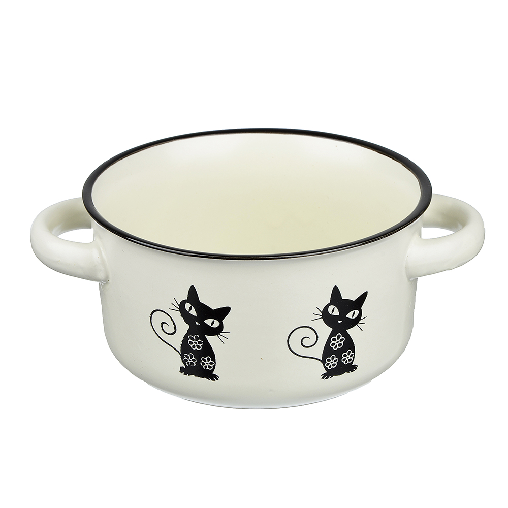 Черная кошка Салатник, 155мм, 580мл, керамика, 4 цвета, арт.№ 824-053