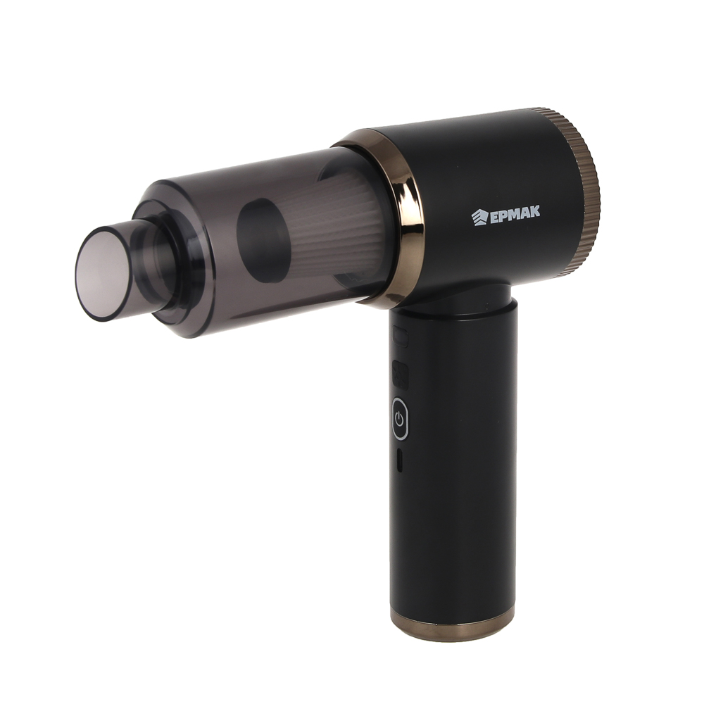 ЕРМАК Пылесос автомобильный, 8 насадок, 2 режима работы, 6000Па, зарядка от USB, арт.№ 784-016