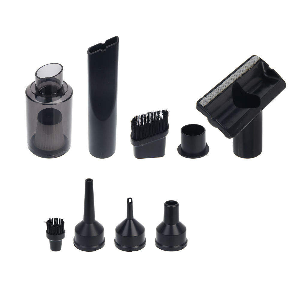 ЕРМАК Пылесос автомобильный, 8 насадок, 2 режима работы, 6000Па, зарядка от USB, арт.№ 784-016