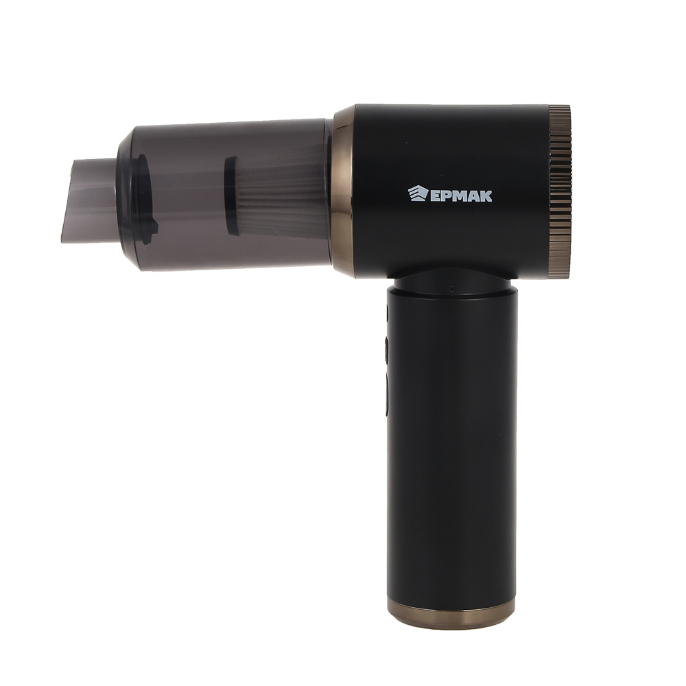 ЕРМАК Пылесос автомобильный, 8 насадок, 2 режима работы, 6000Па, зарядка от USB, арт.№ 784-016