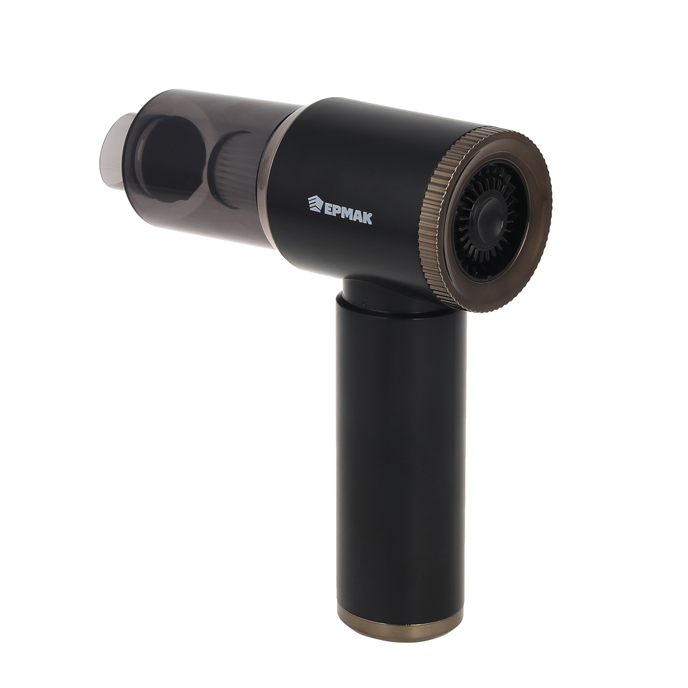 ЕРМАК Пылесос автомобильный, 8 насадок, 2 режима работы, 6000Па, зарядка от USB, арт.№ 784-016