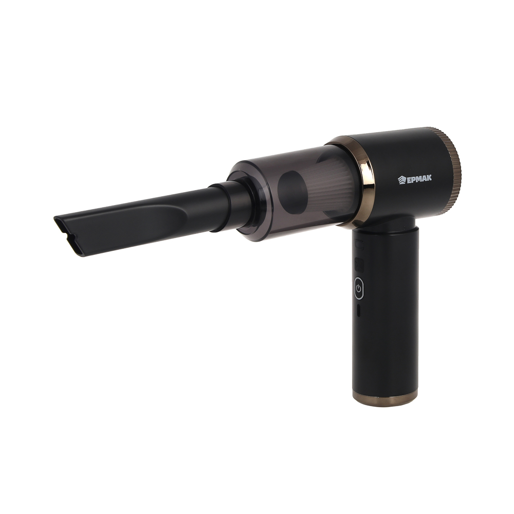 ЕРМАК Пылесос автомобильный, 8 насадок, 2 режима работы, 6000Па, зарядка от USB, арт.№ 784-016