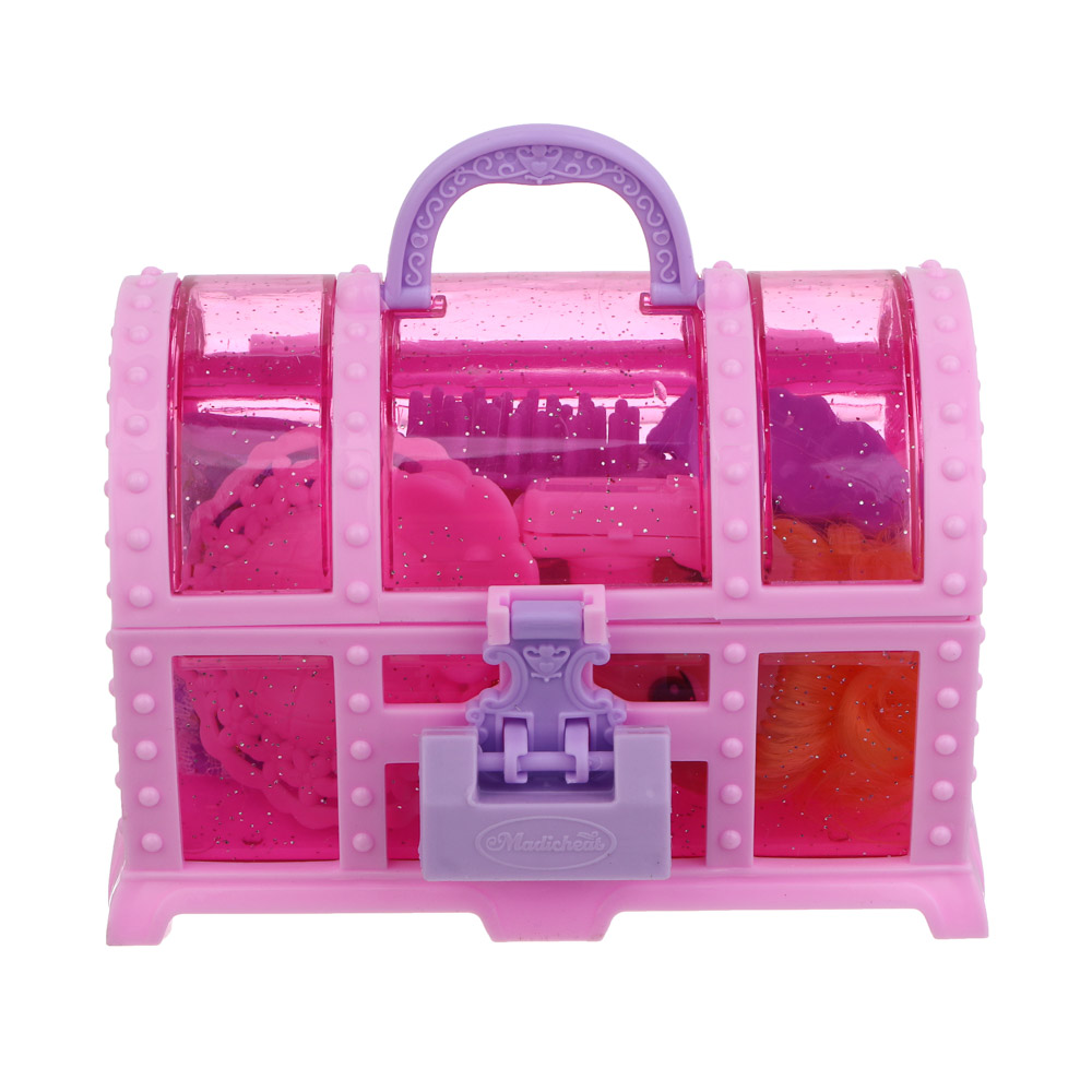 ИГРОЛЕНД Кукла 10 см с акс. в сундучке, 8 пр., PP, ABS 11,5х10х7,8 см, арт.№ 267-885