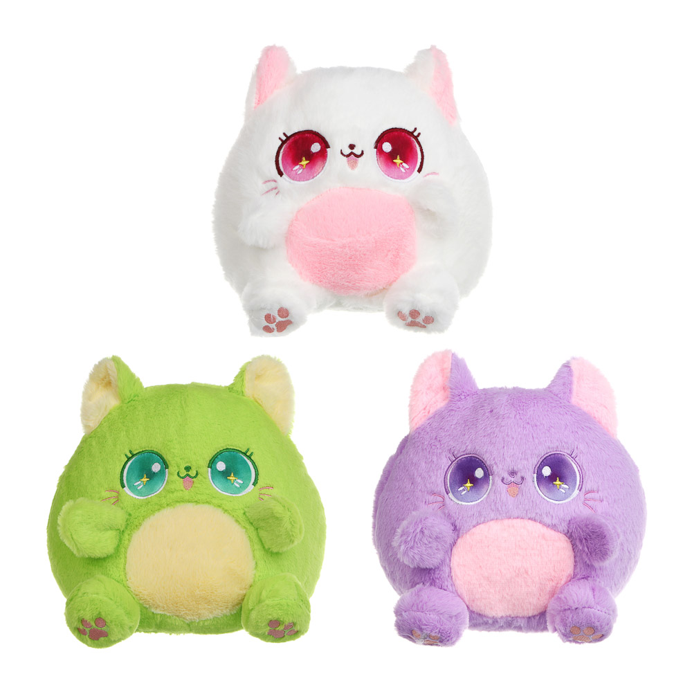 ИГРОЛЕНД Игрушка мягкая "Кисик", 23 см, полиэстер, 3 вида, арт.№ 264-521