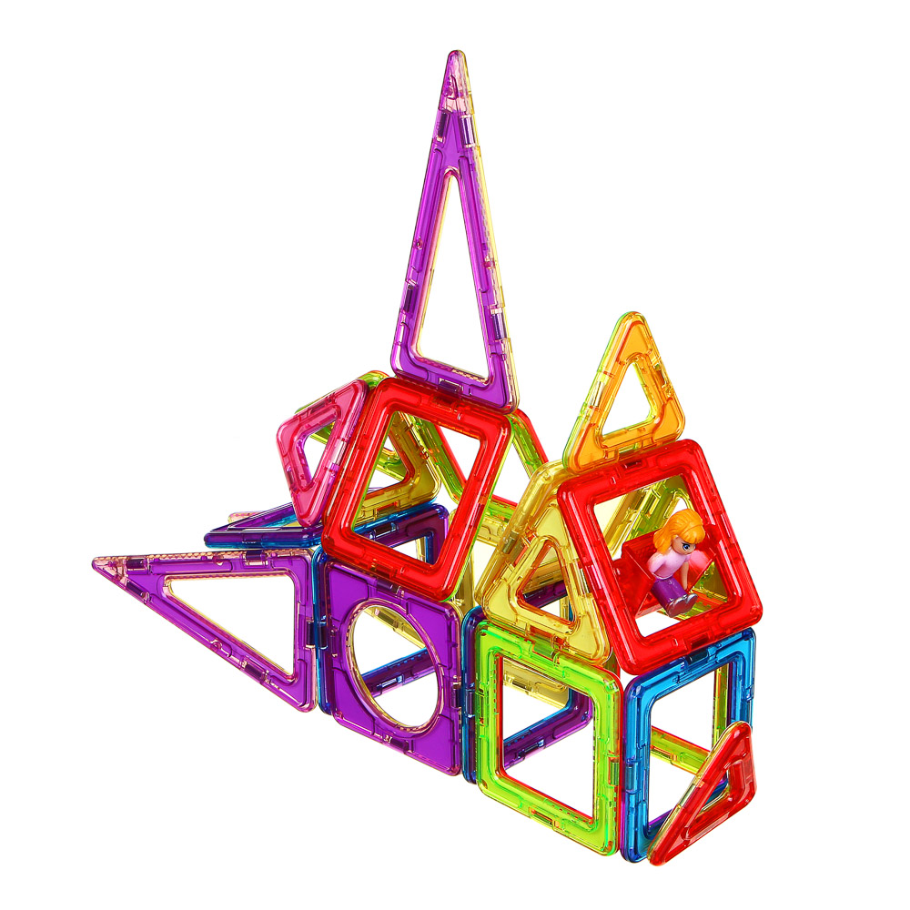 BY Education Конструктор магнитный "Сказки", 27 деталей, PS, ABS, 16,5х14,5х6,5см, арт.№ 859-066