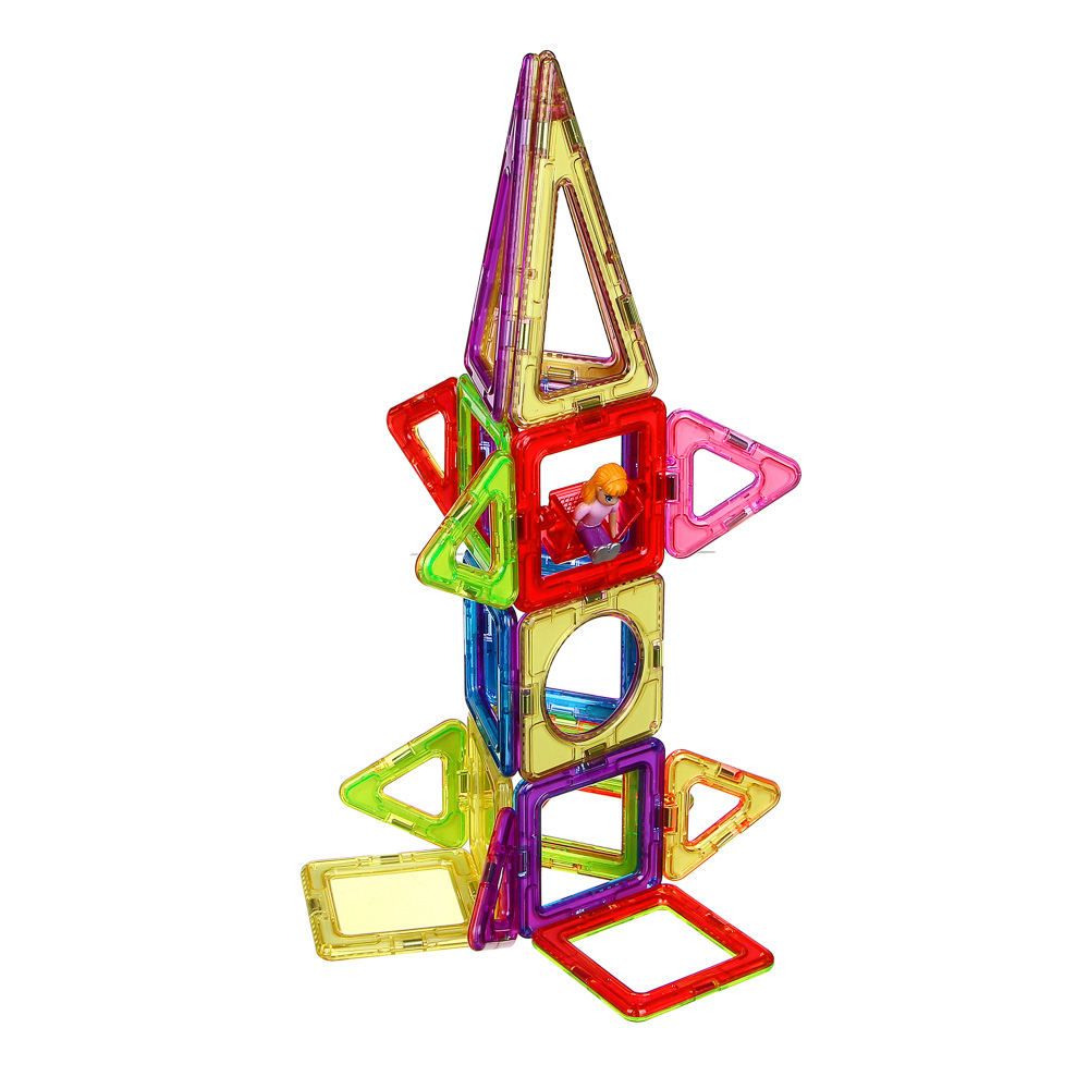 BY Education Конструктор магнитный "Сказки", 27 деталей, PS, ABS, 16,5х14,5х6,5см, арт.№ 859-066