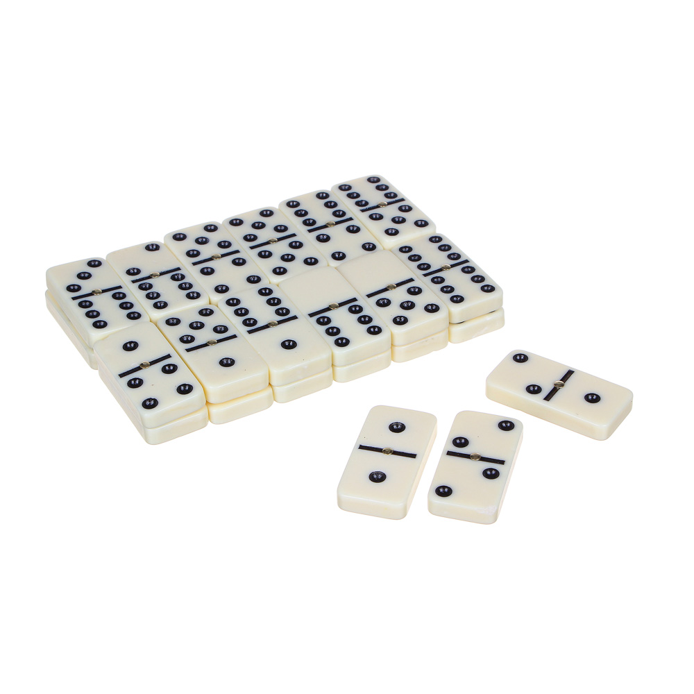 Рыжий Домино пластик, в пластиковом пенале 17,8х5,8см, 5008В, пластик, арт.№ 512-040