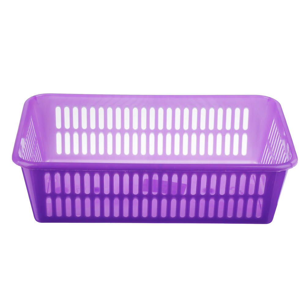 Корзинка Альфа М, пластик, 25х15х7см, 2 цвета, арт.№ 406-140