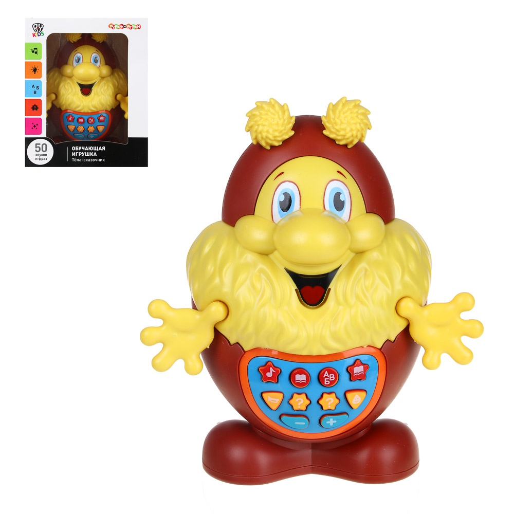 BY Игрушка обучающая "Тёпа-сказочник", свет, звук, 2АА, ABS, 9х18х12,5см, арт.№ 272-749