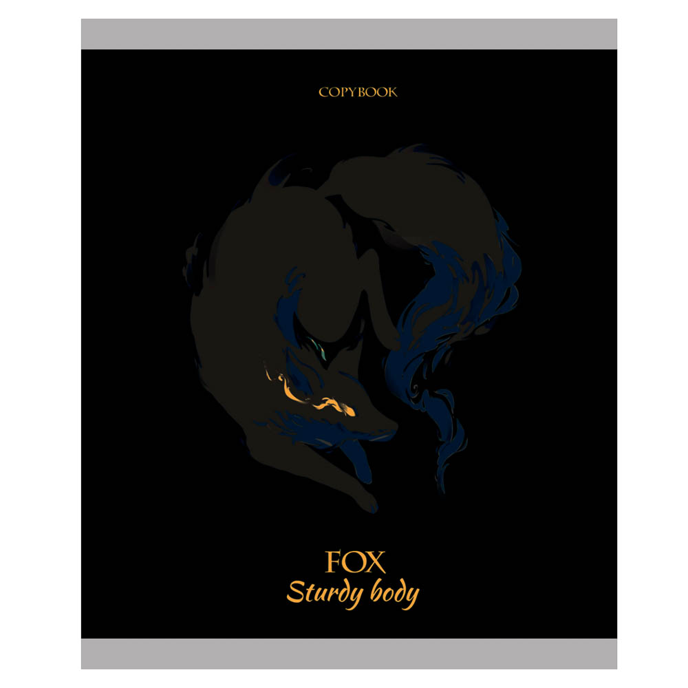 Тетрадь 48 л., А5, в клетку, БЕЛЫЕ ЛИСТЫ, обложка картон, скрепка, ТВИН-лак, арт.№ 578-193