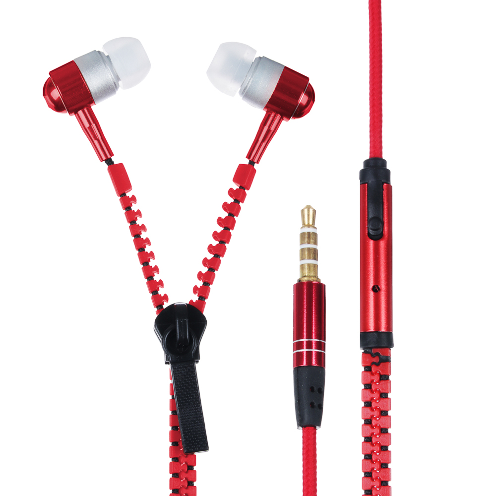 Наушники проводные внутриканальные FORZA Молния, гарнитура, карт.коробка, 6 цветов, арт.№ 916-037