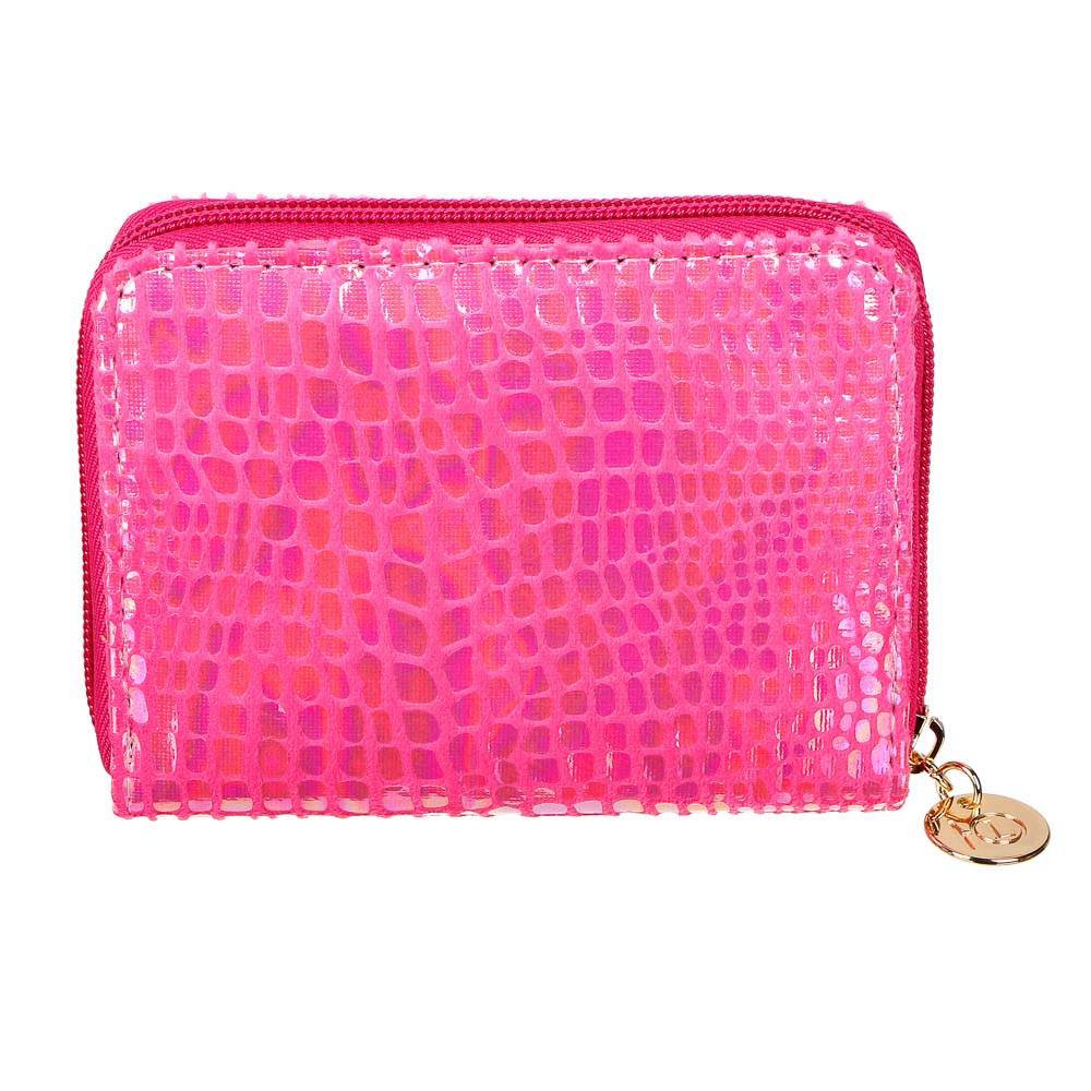 ЮL Кошелек женский на молнии, ПУ, полиэстер, 12,5х8см, 2 дизайна, КЖ22-12, арт.№ 303-931