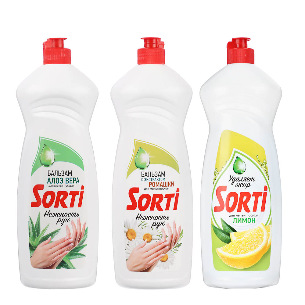 Бальзам для мытья посуды SORTI с экстрактом алоэ вера, п/б, 900гр, арт.№ 992-044