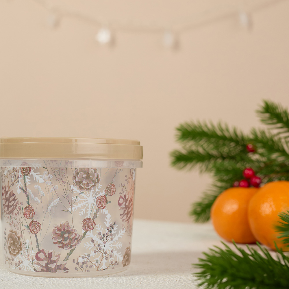 Шишки, Гном Банка с завинчивающейся крышкой 0,7л, пластик, 2 дизайна, арт.№ 861-466