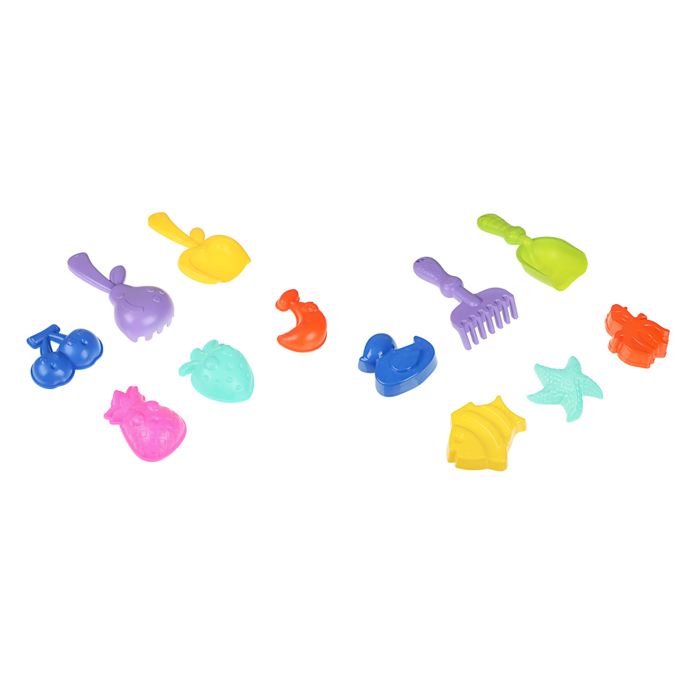 Набор для игры в песке, ИГРОЛЕНД, 6 предметов, пластик, для детей 3+, арт.№ 430-131