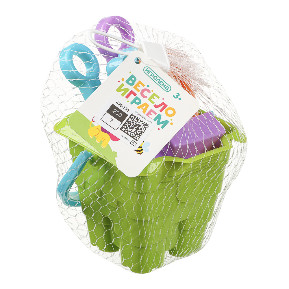 Набор для игры в песке, 6 предметов, ИГРОЛЕНД, для детей 3+, арт.№ 430-133