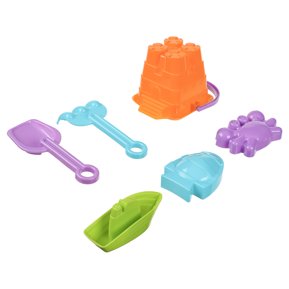 Набор для игры в песке, 6 предметов, ИГРОЛЕНД, для детей 3+, арт.№ 430-133