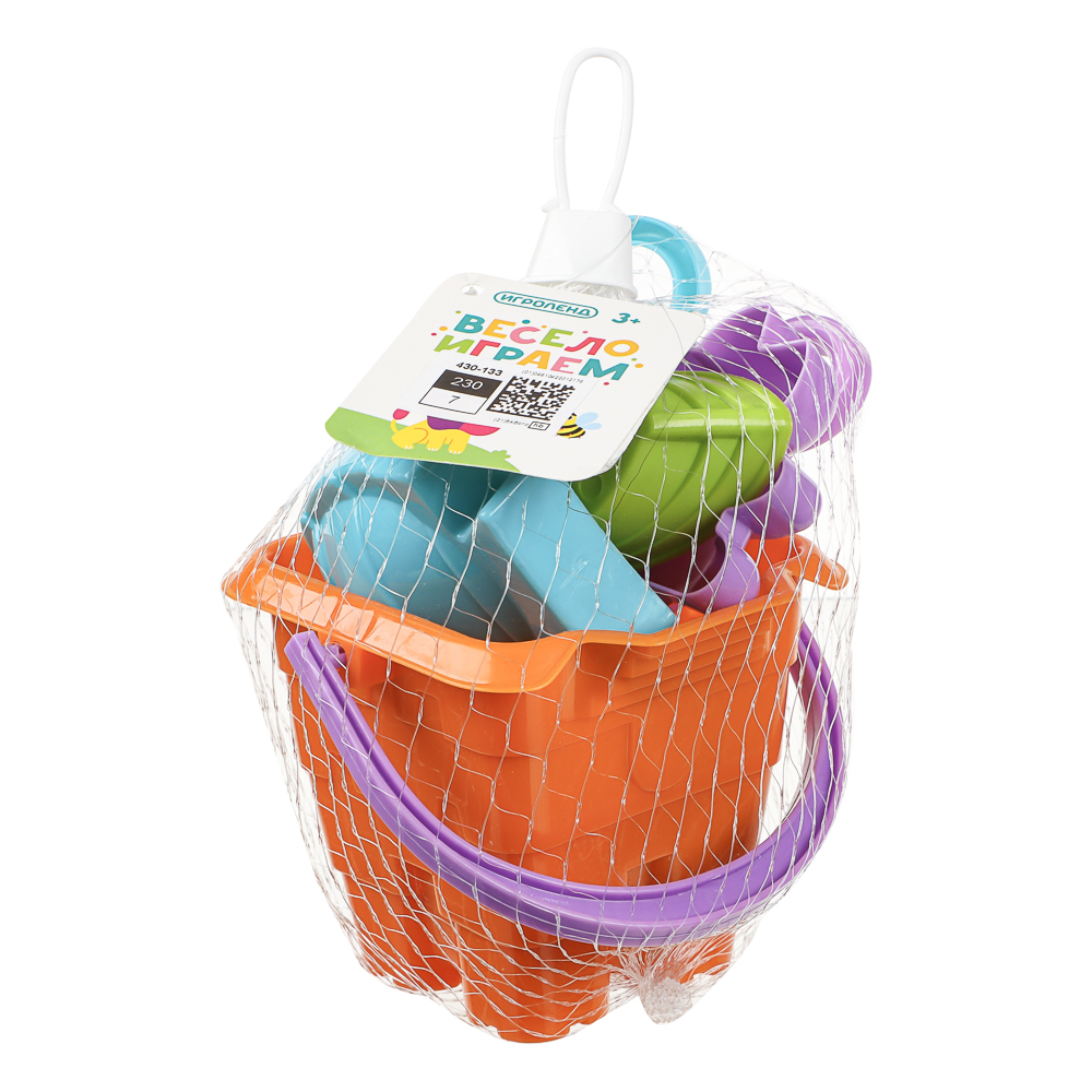 Набор для игры в песке, 6 предметов, ИГРОЛЕНД, для детей 3+, арт.№ 430-133