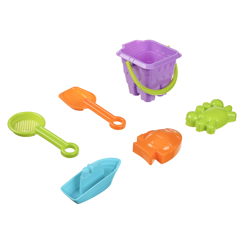 Набор для игры в песке, 6 предметов, ИГРОЛЕНД, для детей 3+, арт.№ 430-133