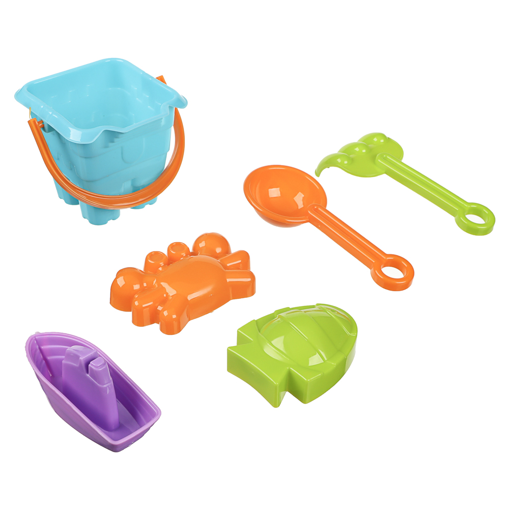 Набор для игры в песке, 6 предметов, ИГРОЛЕНД, для детей 3+, арт.№ 430-133