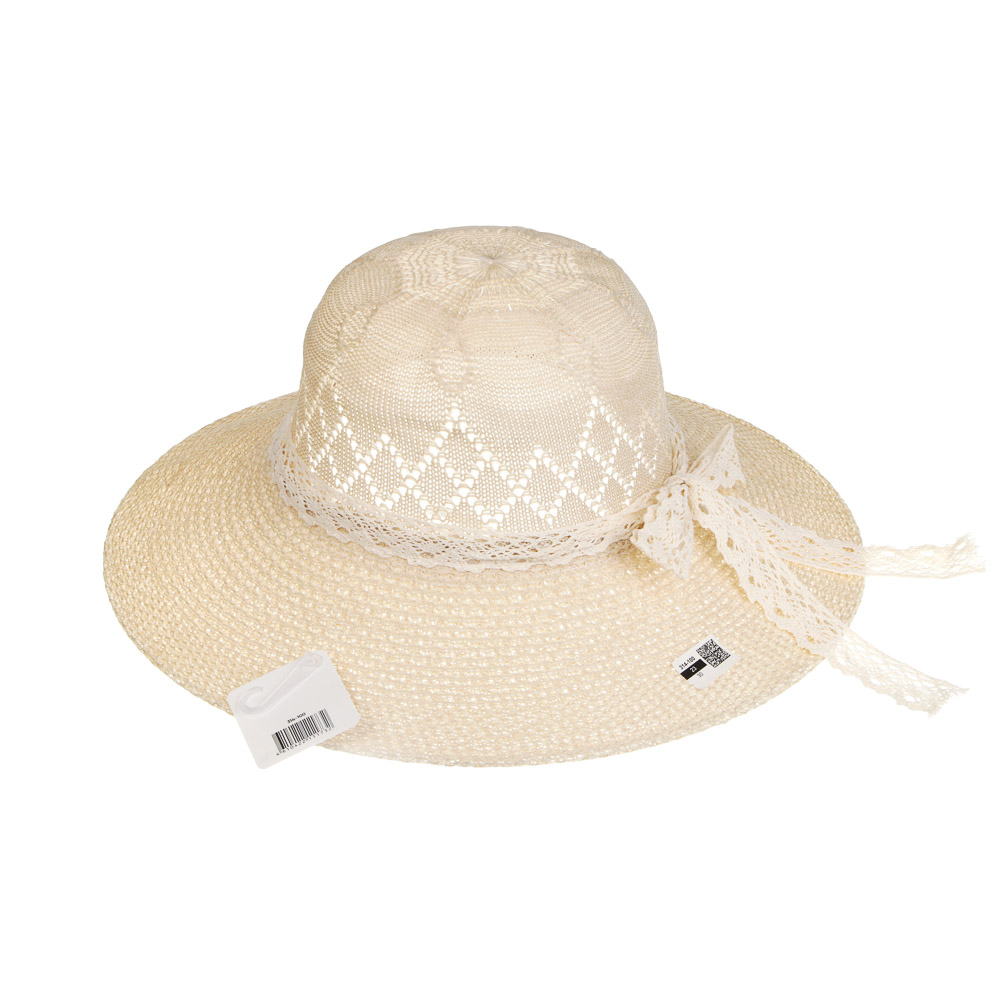 Шляпа женская, р.58, тм GALANTE, 100% полиэстер, бежевая, арт.№ 314-100