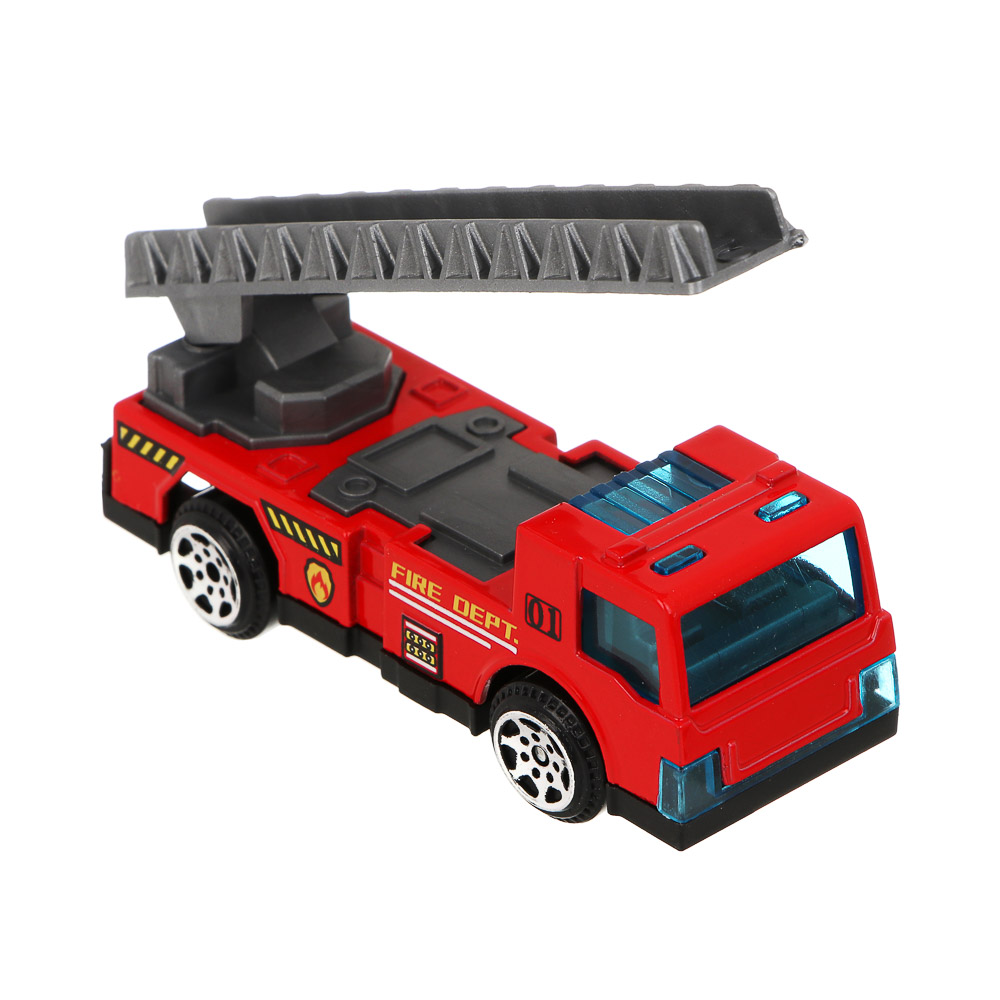 ИГРОЛЕНД Набор из 3-х машин "Пожарная служба", металл, 9,2х4,5х21,7 см, 4 дизайна, арт.№ 292-421