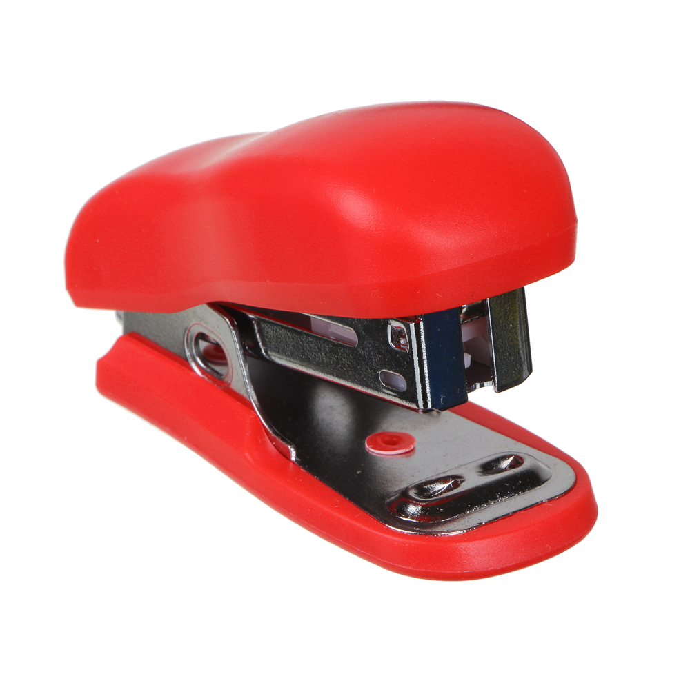 Степлер канцелярский малый для скоб №24/6, 6,5x3,8см, ассорти 3 цвета, в карт.уп, арт.№ 526-505