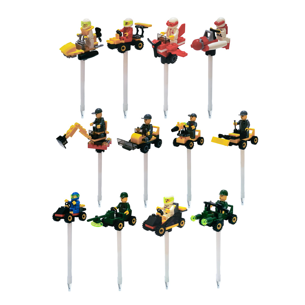 ClipStudio Ручка-конструктор шариковая с мини-фигуркой "Транспорт", 13,2 см, пластик, арт.№ 591-120