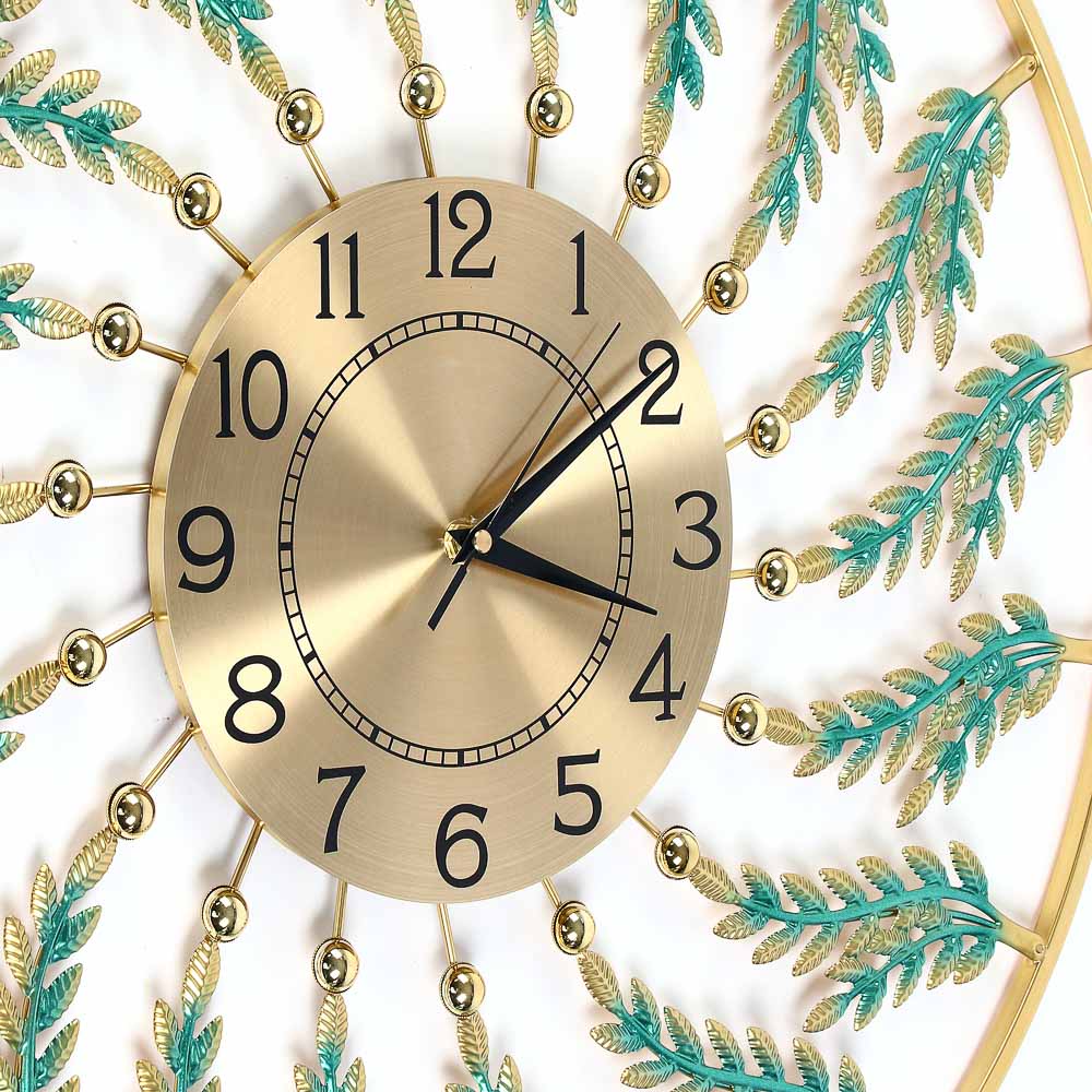 LADECOR CHRONO Часы настенные с декором в виде веточек, d22 см, 59x59см, металл, арт.№ 581-957