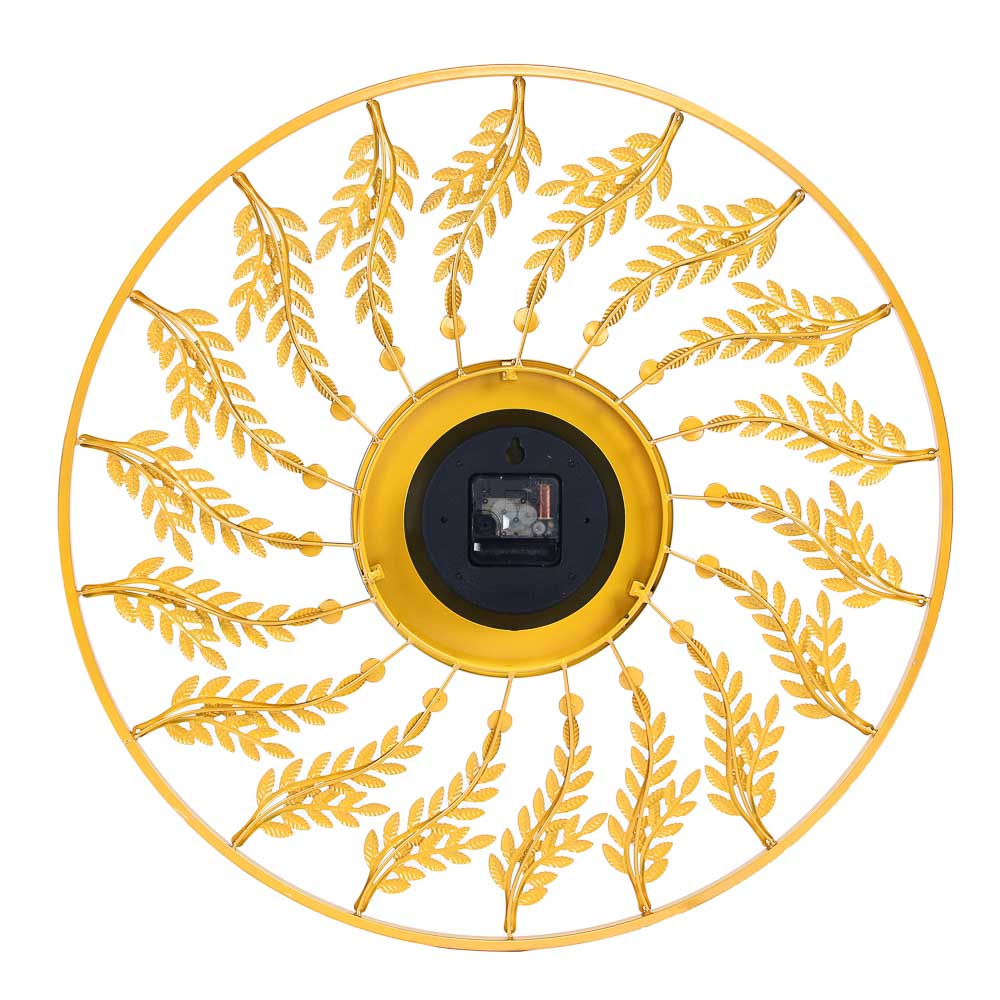 LADECOR CHRONO Часы настенные с декором в виде веточек, d22 см, 59x59см, металл, арт.№ 581-957
