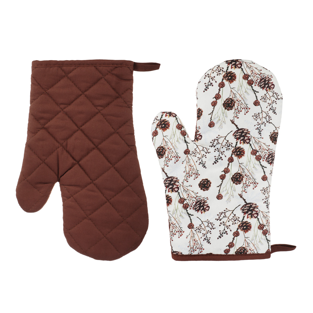 PROVANCE Фелиз Прихватка-варежка, 100% хлопок, 17х28см, шишки, арт.№ 492-239