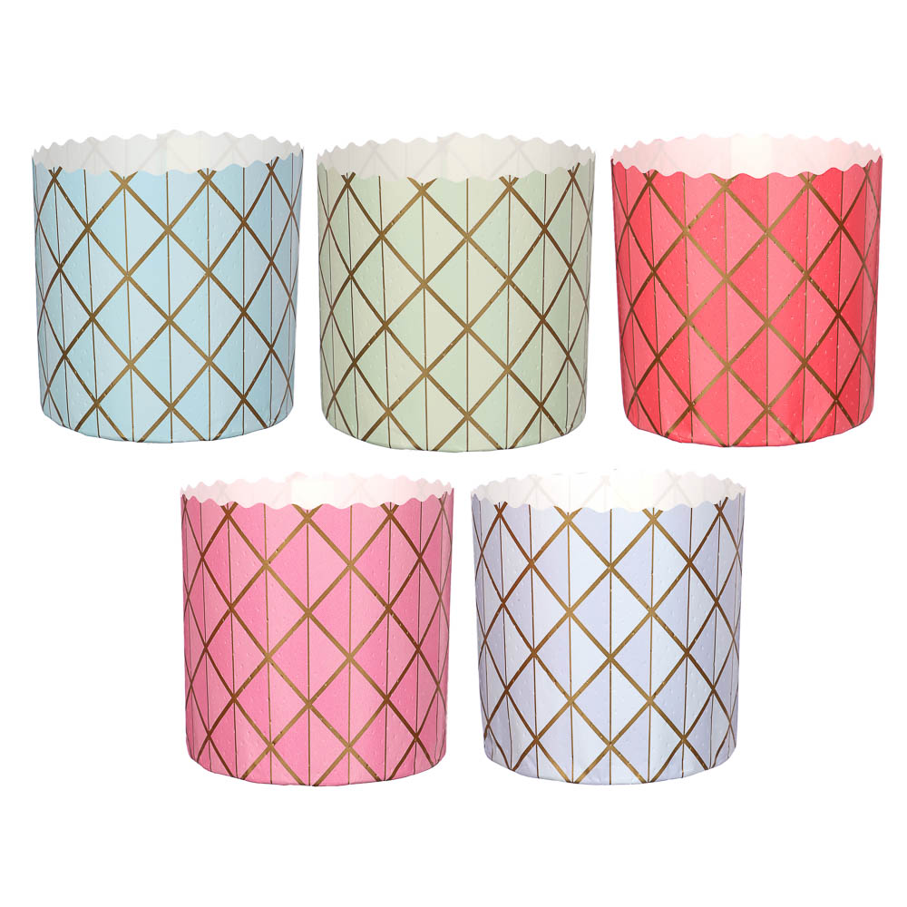 Набор форм пекарских бумажных (d90, h90 мм), 4 шт, арт hk19480, арт.№ 513-174