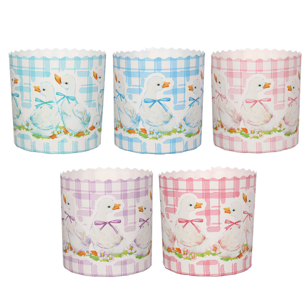 Набор форм пекарских бумажных (d90, h90 мм), 4 шт, арт hk19480, арт.№ 513-174