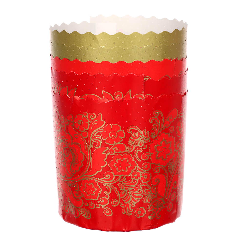 Набор форм пекарских бумажных (d90, h90 мм), 4 шт, арт hk19480, арт.№ 513-174