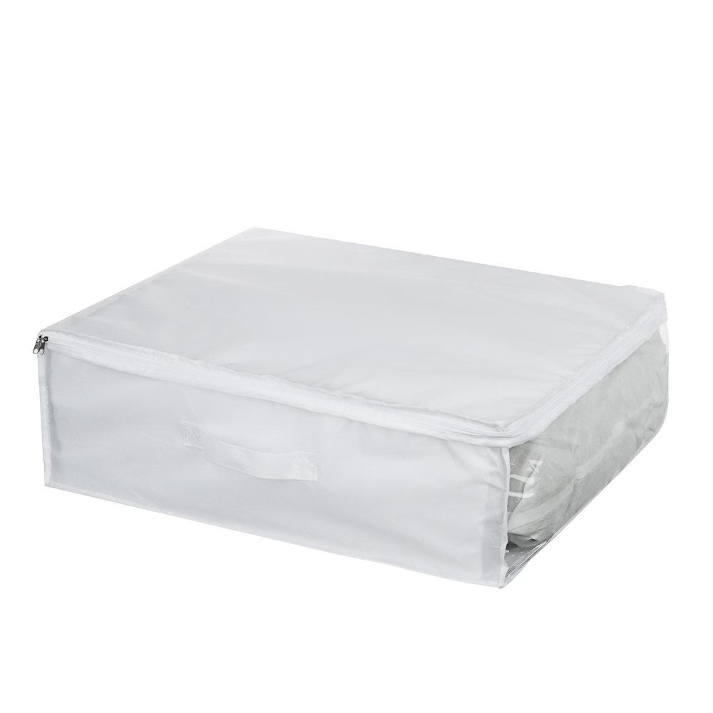 VETTA Кофр с крышкой, с прозрачным окном, 55х45х19см, Швеция, полиэстер, белый, арт.№ 457-717