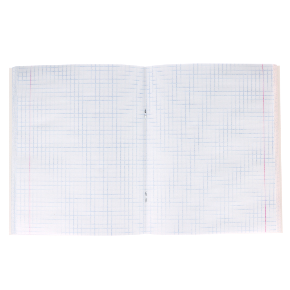 Тетрадь общая 96 листов в клетку ClipStudio, БЕЛЫЕ ЛИСТЫ, обл. картон УФ лак, скрепка, 4 дизайна, арт.№ 578-164