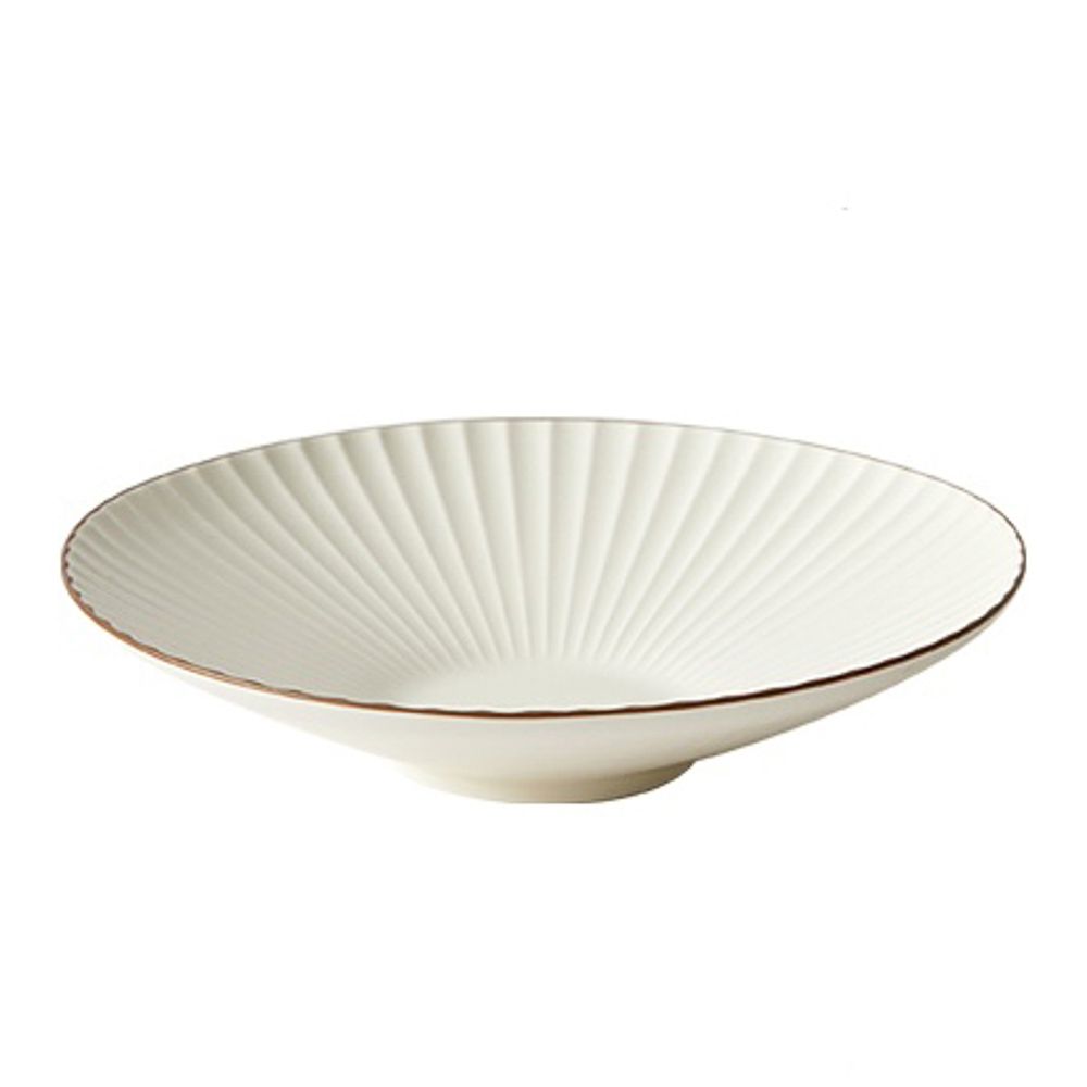 Салатник Лусия тм MILLIMI, 21,3см, фарфор, кремовый, арт.№ 816-248