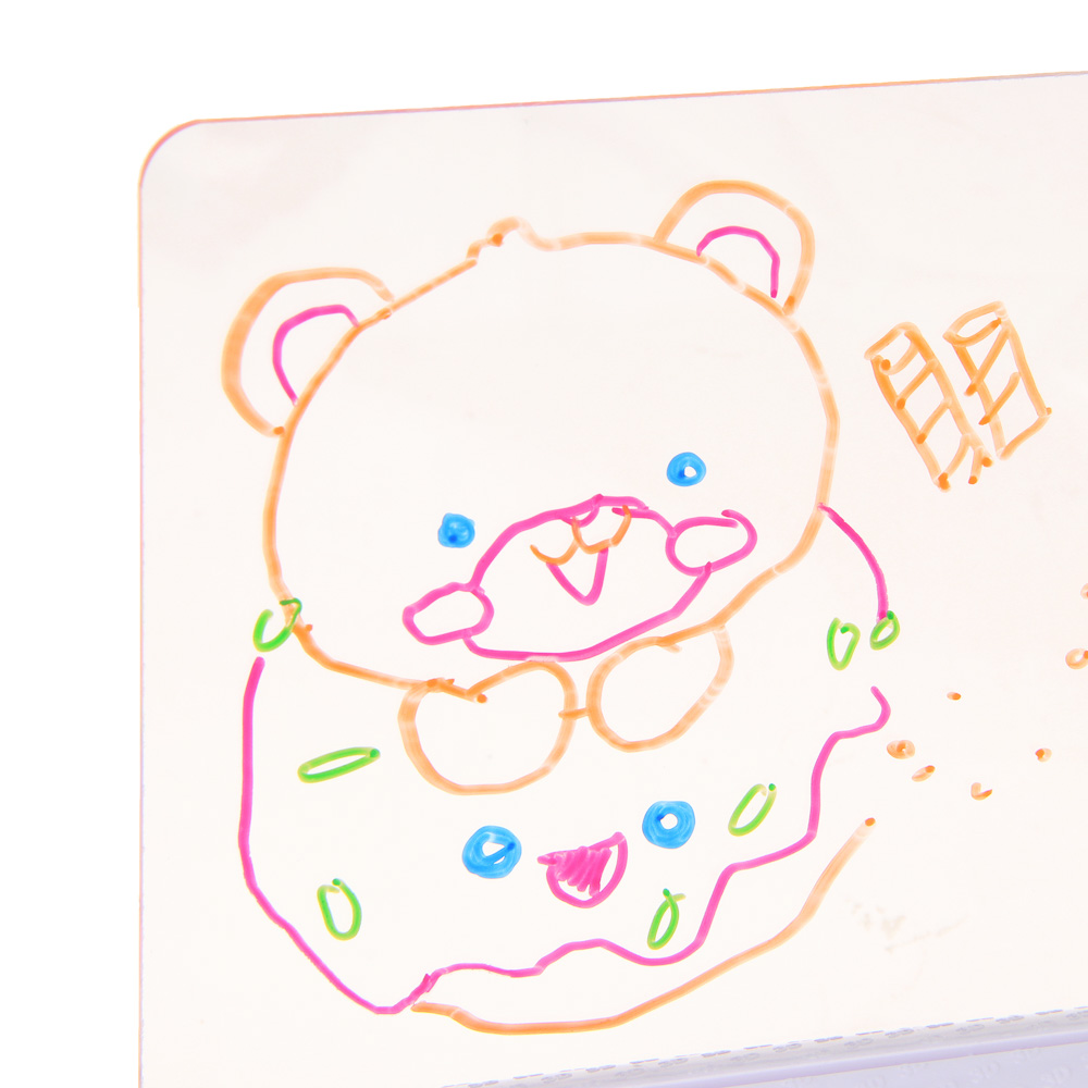 ИГРОЛЕНД 3D-планшет для рисования с подсветкой, пластик, бумага, арт.№ 280-037