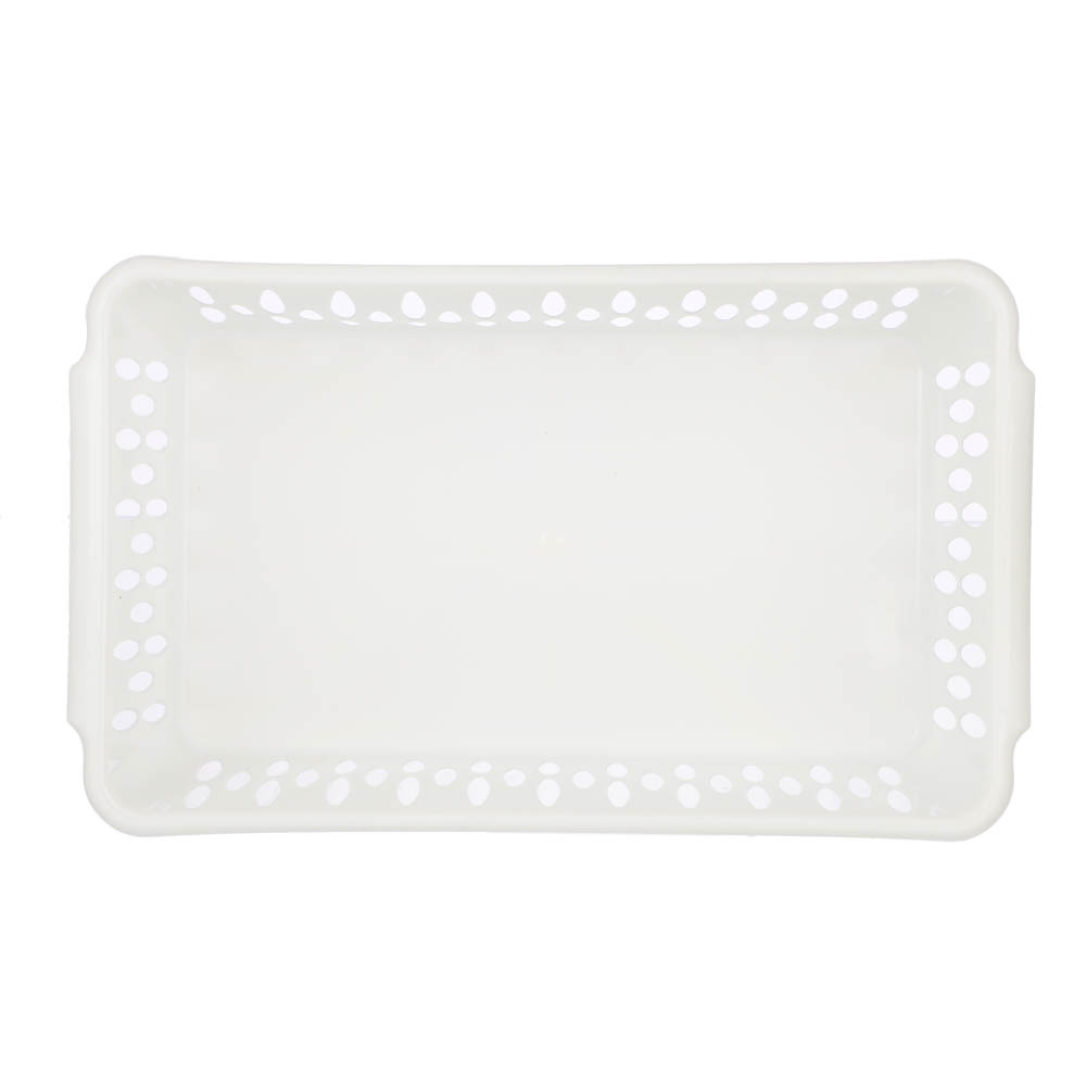 Корзинка для хранения Keeplex Light S 24,2х14,5х7,1см, пластик, белое облако, арт.№ 457-040