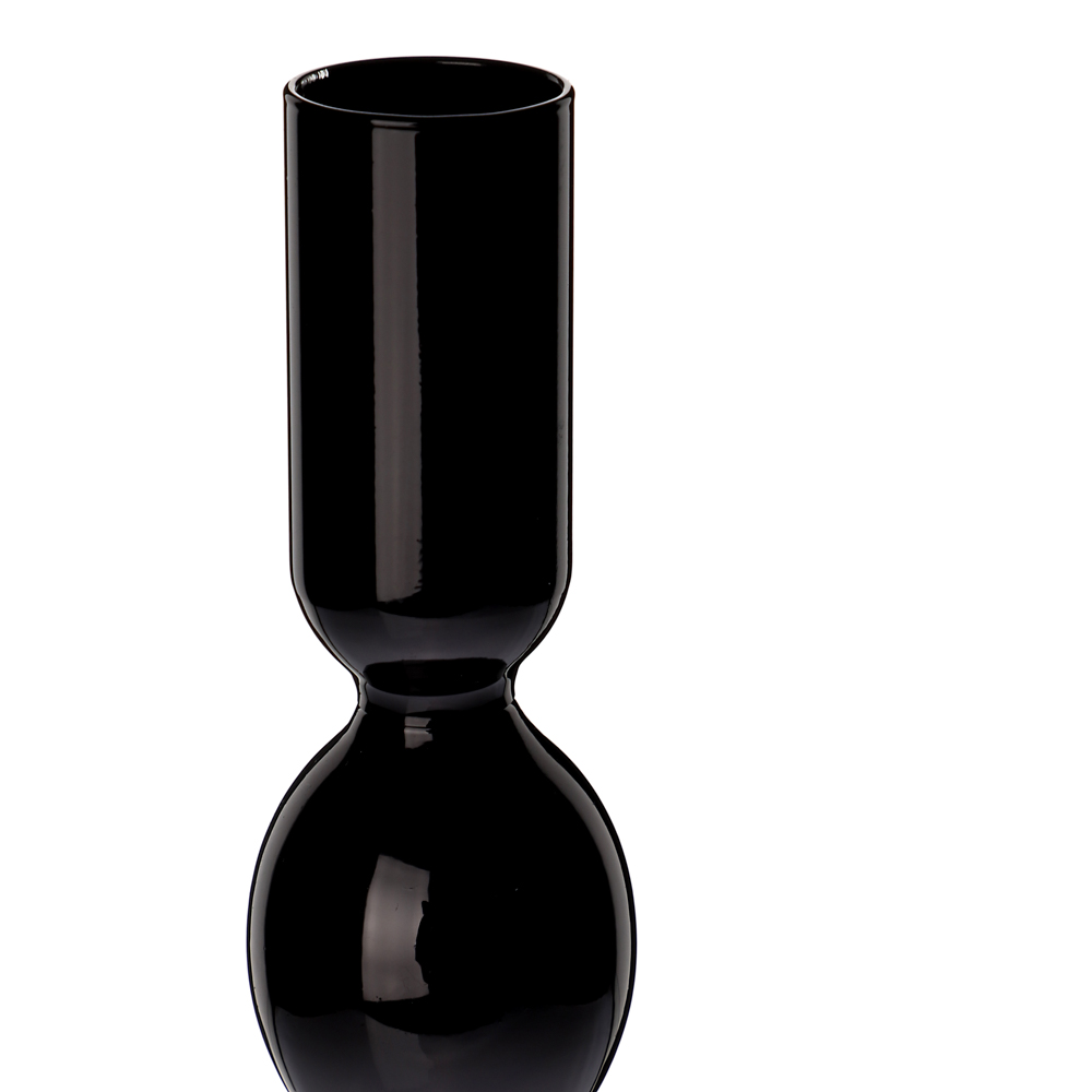 BY COLLECTION Black Line Подсвечник 9х26 см, стекло, арт.№ 820-852